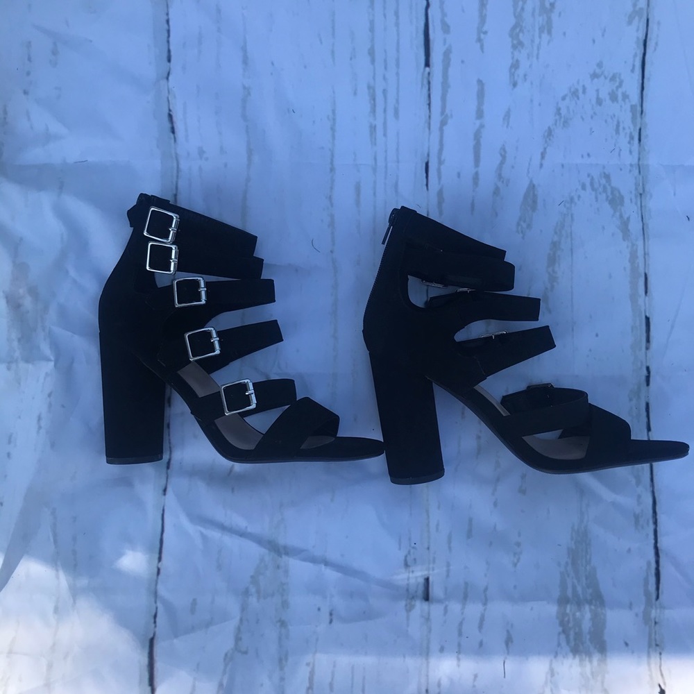 Black Strappy Heels